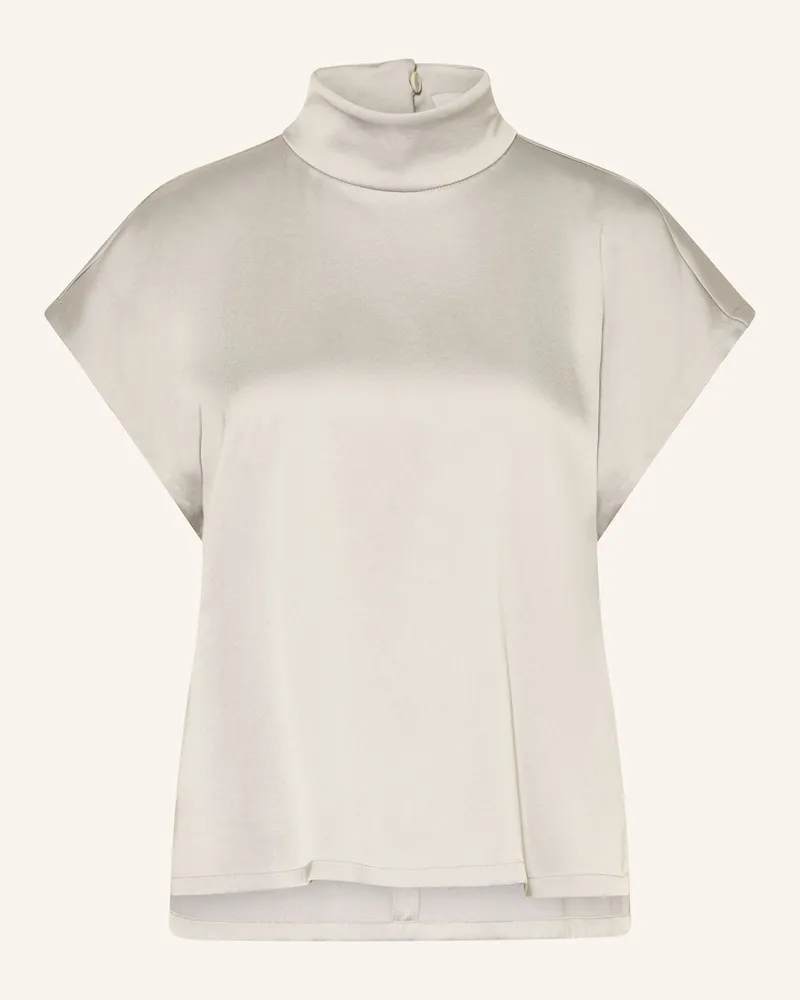 Drykorn Blusenshirt Alaria_1 Aus Satin grau Hellgrau