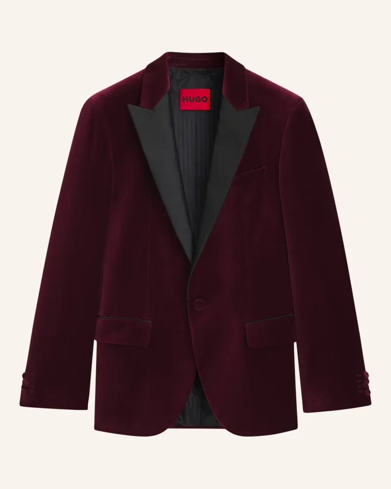 HUGO BOSS Blazer HENRY254E1X Slim Fit Dunkelrot