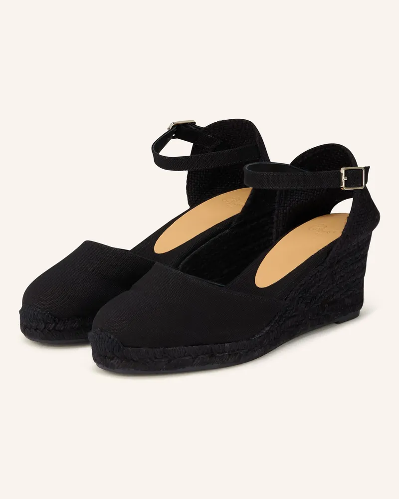 Castañer Wedges Carol schwarz Schwarz
