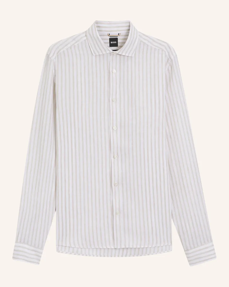 HUGO BOSS Casual Hemd C-Liam-Sp-262 Regular Fit beige Beige