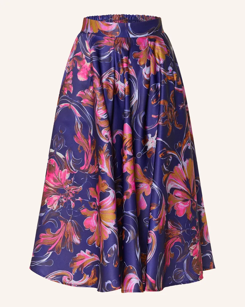 Miss Goodlife Satinrock blau Dunkellila