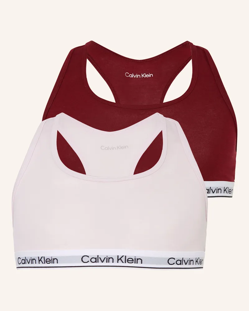 Calvin Klein 2er-Pack Bustiers ICON COTTON STRETCH Dunkelrot
