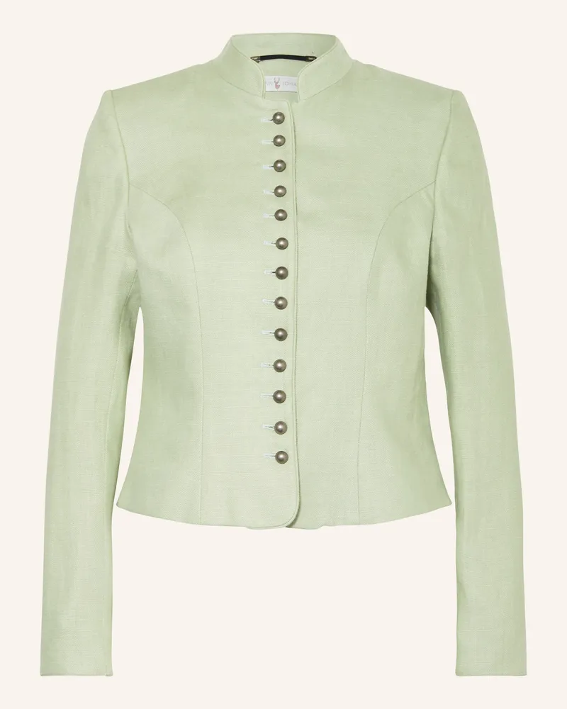 Johann & Johanna Leinenjanker gruen Hellgrün