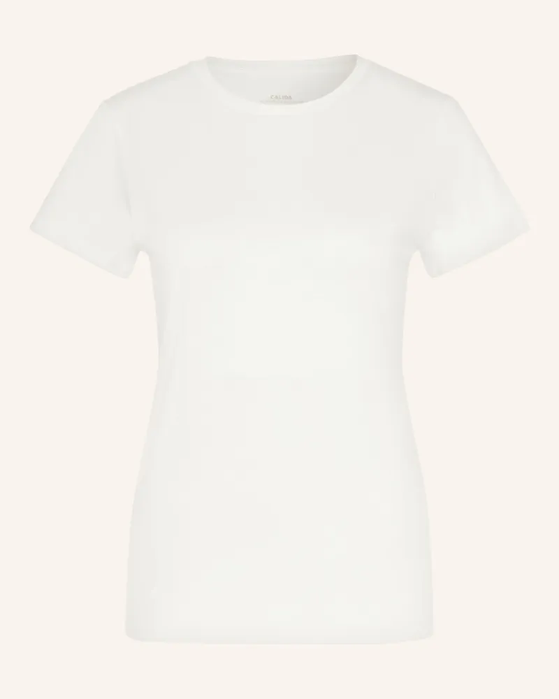 Calida Schlafshirt Natural Skin weiss Weiss