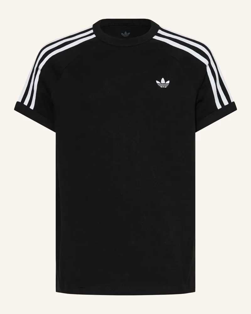 adidas T-Shirt 3-STREIFEN Schwarz