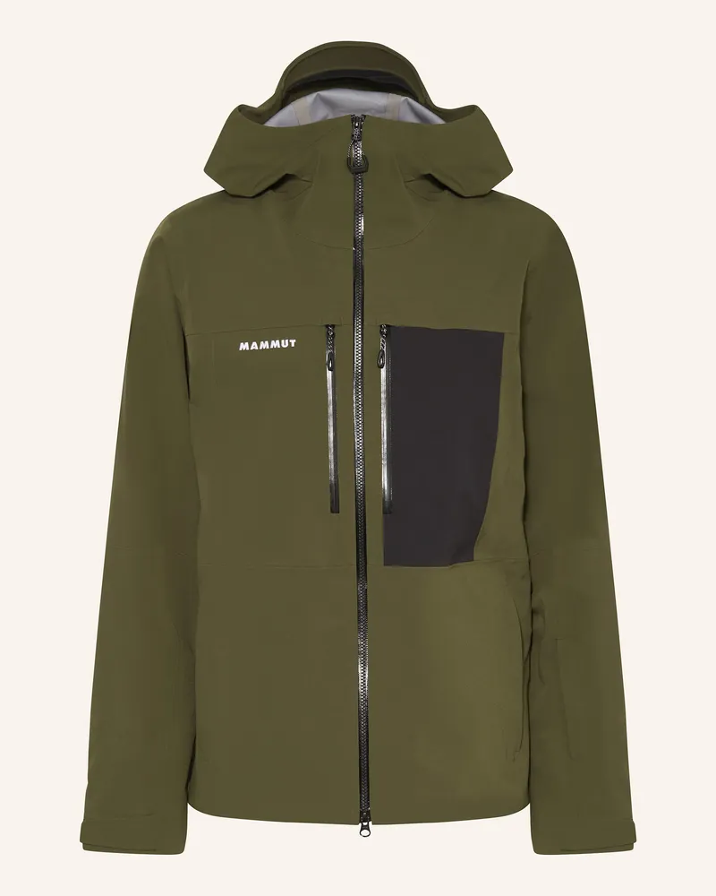 Mammut Hardshell-Skijacke Stoney gruen Khaki