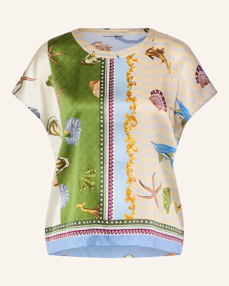 lilienfels Blusenshirt aus Seide Blau