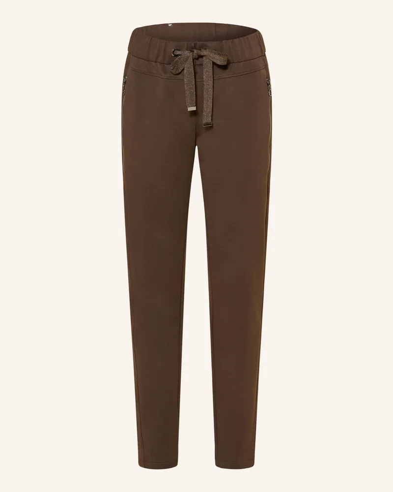 Cartoon Hose Im Jogging-Stil braun Taupe