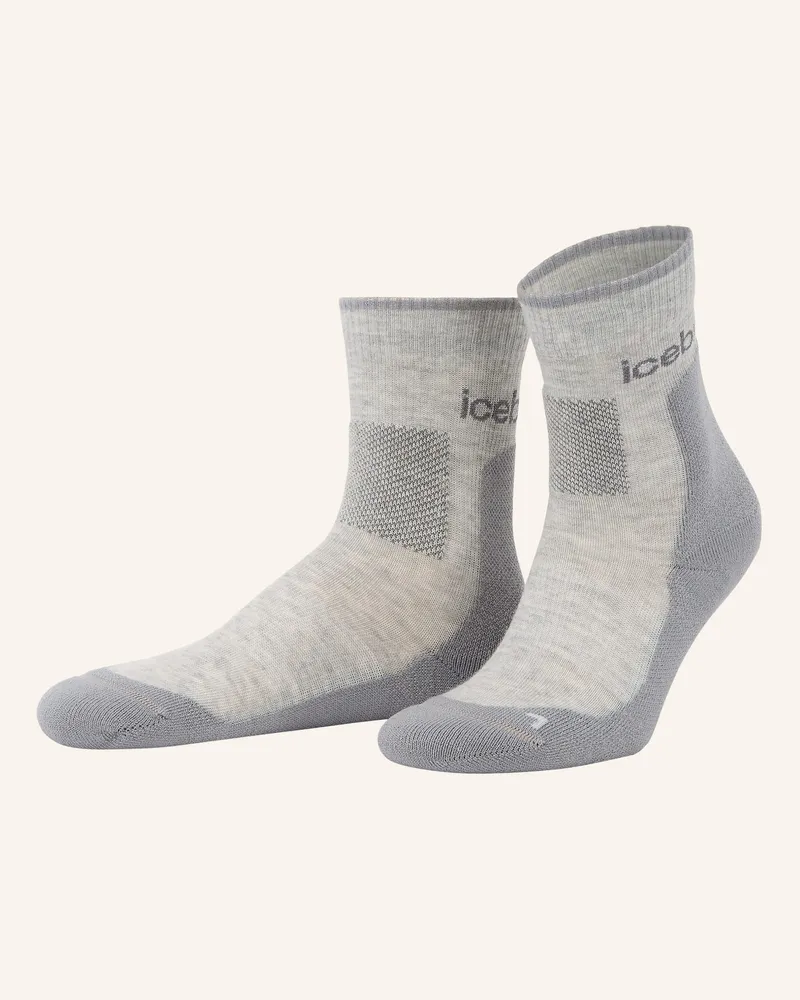 Icebreaker Trekking-Socken HIKE mit Merinowolle Grau