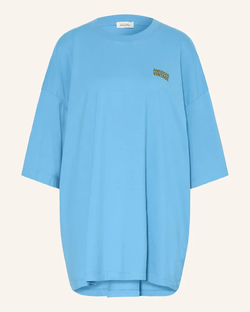 American Vintage Oversized-Shirt Gixy blau Blau