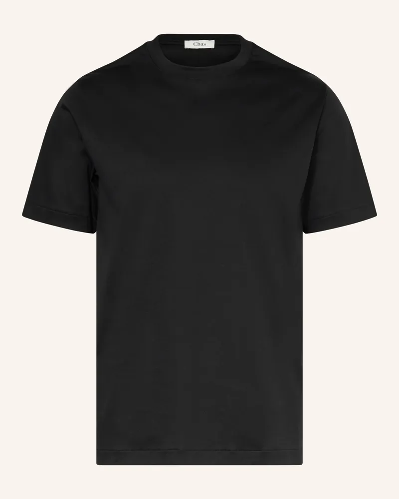 Chas T-Shirt schwarz Schwarz