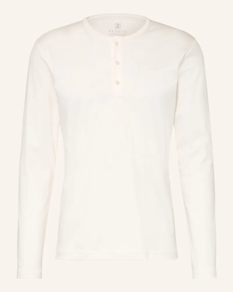 DESOTO Henley-Shirt weiss Weiss