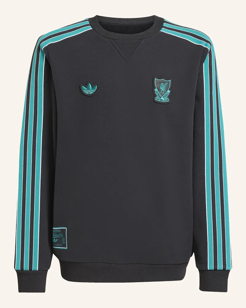 adidas FC LIVERPOOL TERRACE ICONS SWEATSHIRT FÜR KINDER Schwarz