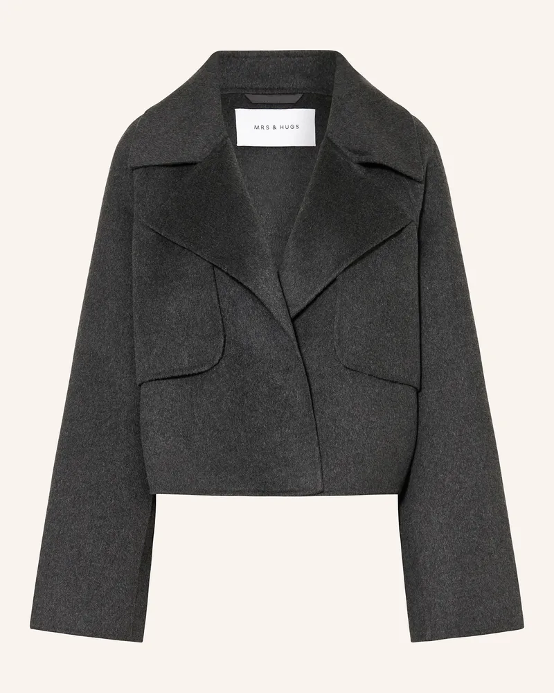 Mrs & HUGS Kastenjacke grau Dunkelgrau
