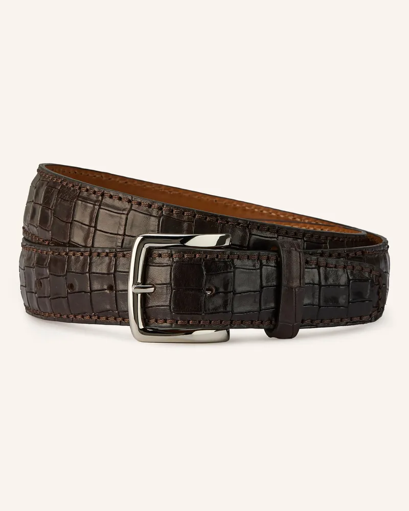 Reptile's House Ledergürtel COCO NEVADA Dunkelbraun