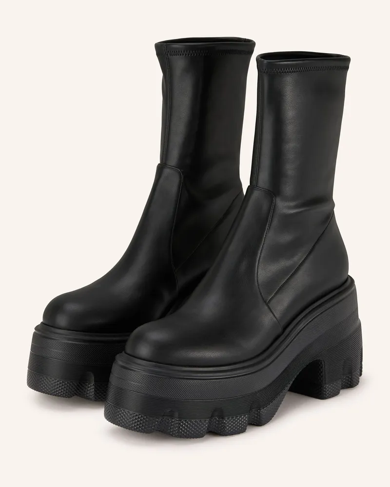 Casadei Plateau-Stiefel MAXXXI Schwarz