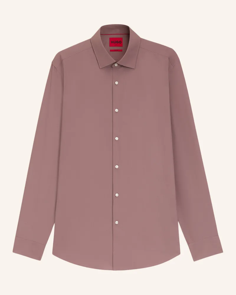 HUGO BOSS Business Hemd KENNO Slim Fit Hellbraun