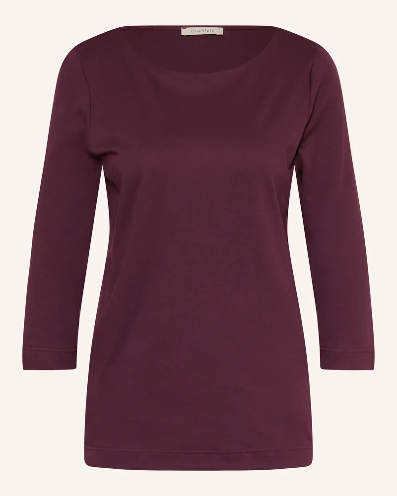 lilienfels Longsleeve mit 3/4-Arm Dunkellila