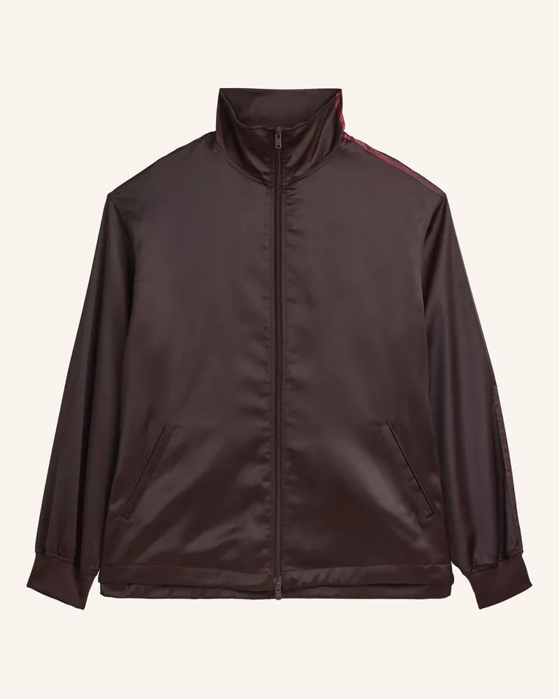 Y-3 Y-3 Satin Gradient 3-Streifen Trainingsjacke rot Rot