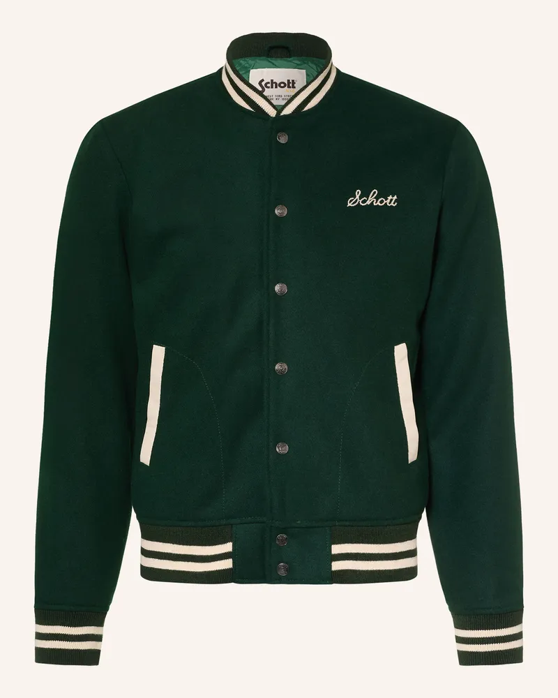Schott N.Y.C College-Jacke gruen Dunkelgrün