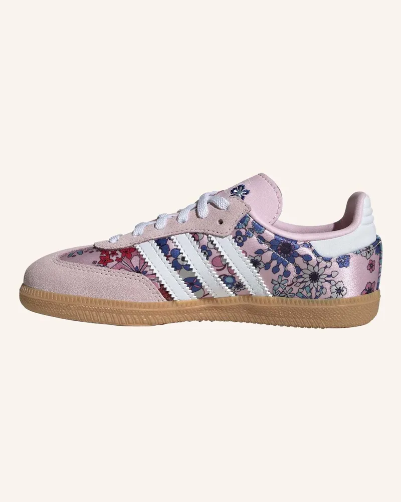 adidas Adidas Liberty London Samba Og Comfort Closure Elastic Lace Schuh pink Weiss