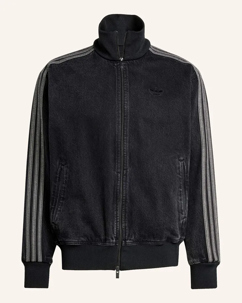 adidas ADICOLOR DENIM FIREBIRD ORIGINALS JACKE Schwarz