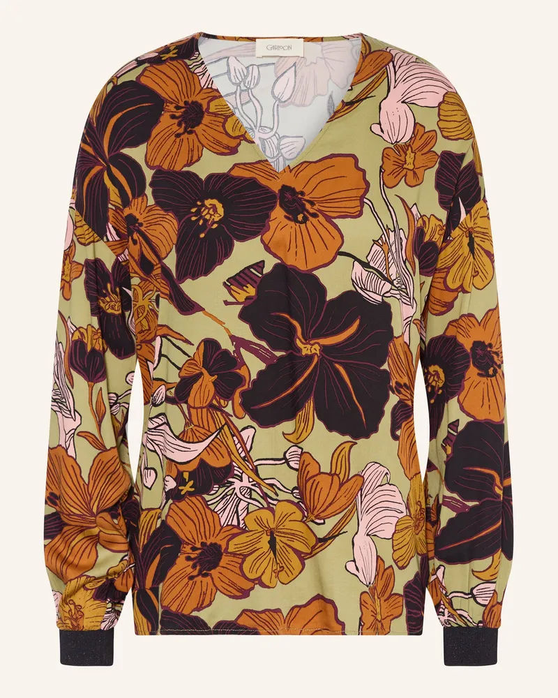 Cartoon Blusenshirt Hellgrün