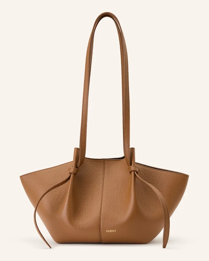 YUZEFI Schultertasche MOCHI Cognac