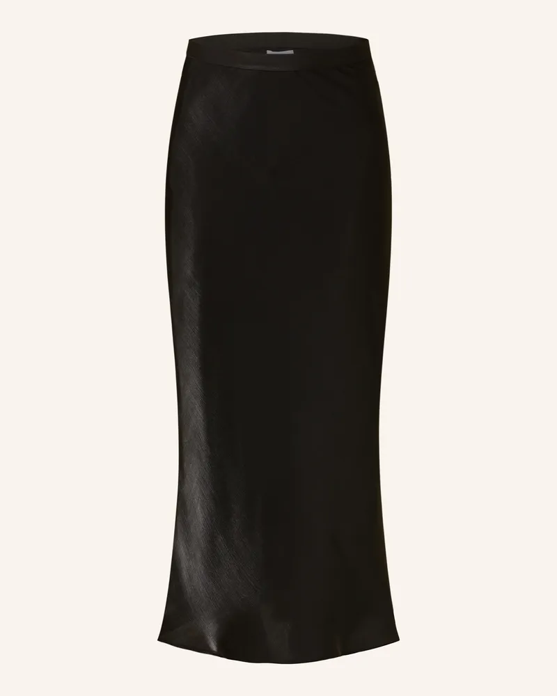 Mrs & HUGS Satinrock schwarz Schwarz