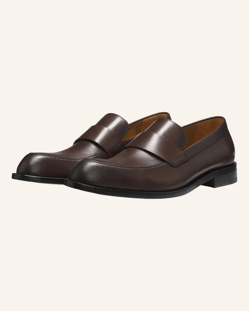 HUGO BOSS Casual Slipper Tayil-L_Loaf_Bupe braun Dunkelbraun