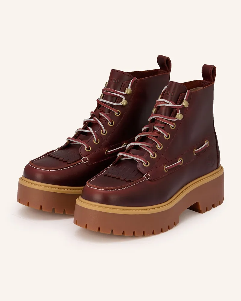 Timberland Schnürboots STONE STREET Dunkelrot