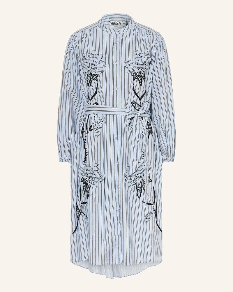Essentiel Kleid Jemine Mit Schmucksteinen blau Blaugrau