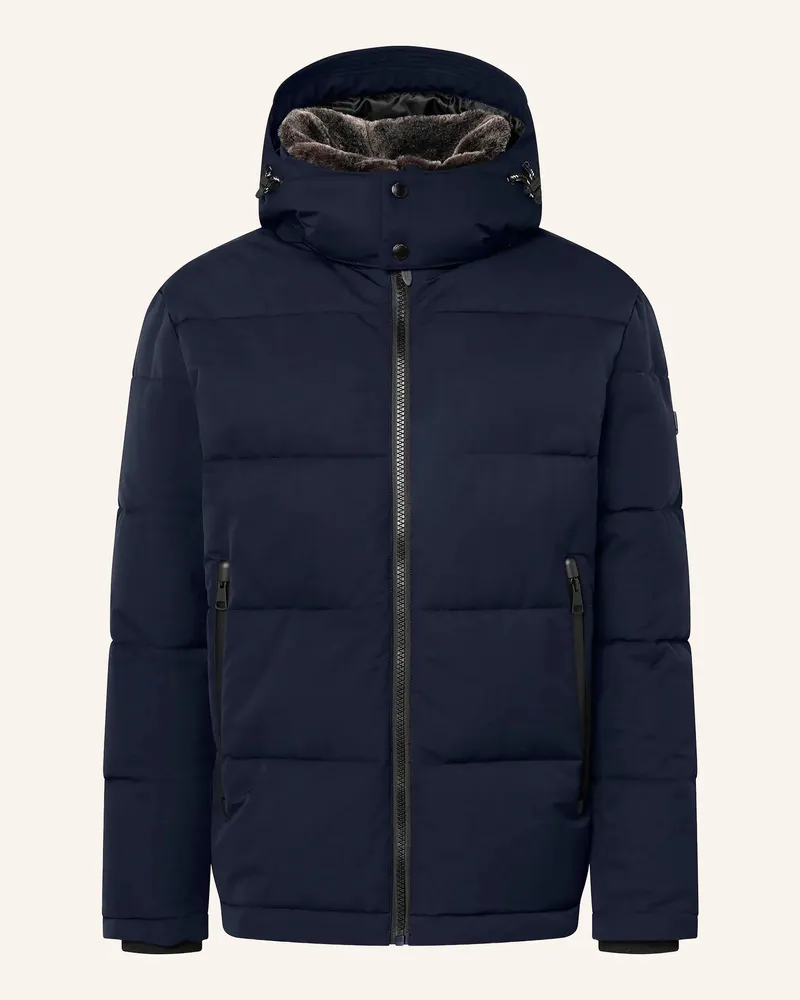 Strellson Steppjacke Arcola Mit Abnehmbarem Kunstfell blau Dunkelblau
