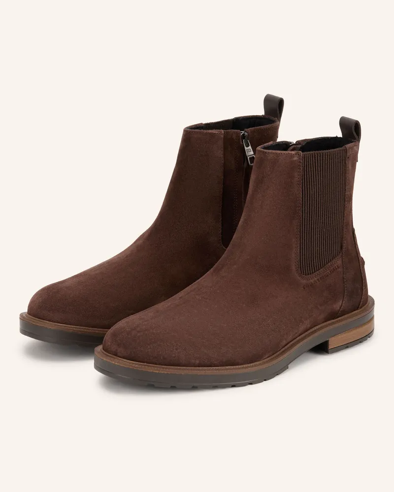 Tommy Hilfiger Chelsea-Boots braun Dunkelbraun