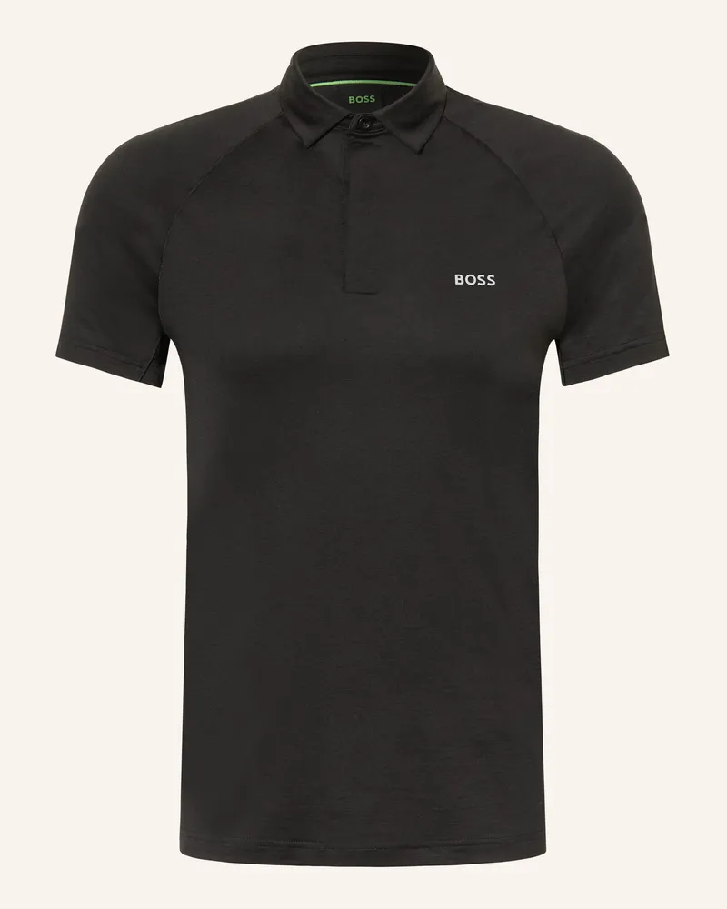 HUGO BOSS Jersey-Poloshirt Tour schwarz Schwarz