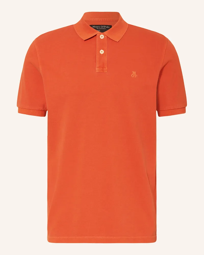 Marc O'Polo Piqué-Poloshirt rot Orange