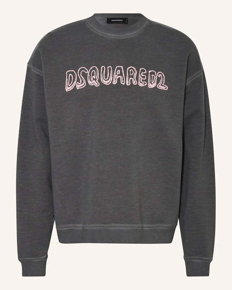 Dsquared2 Sweatshirt RELAX FIT Dunkelgrau