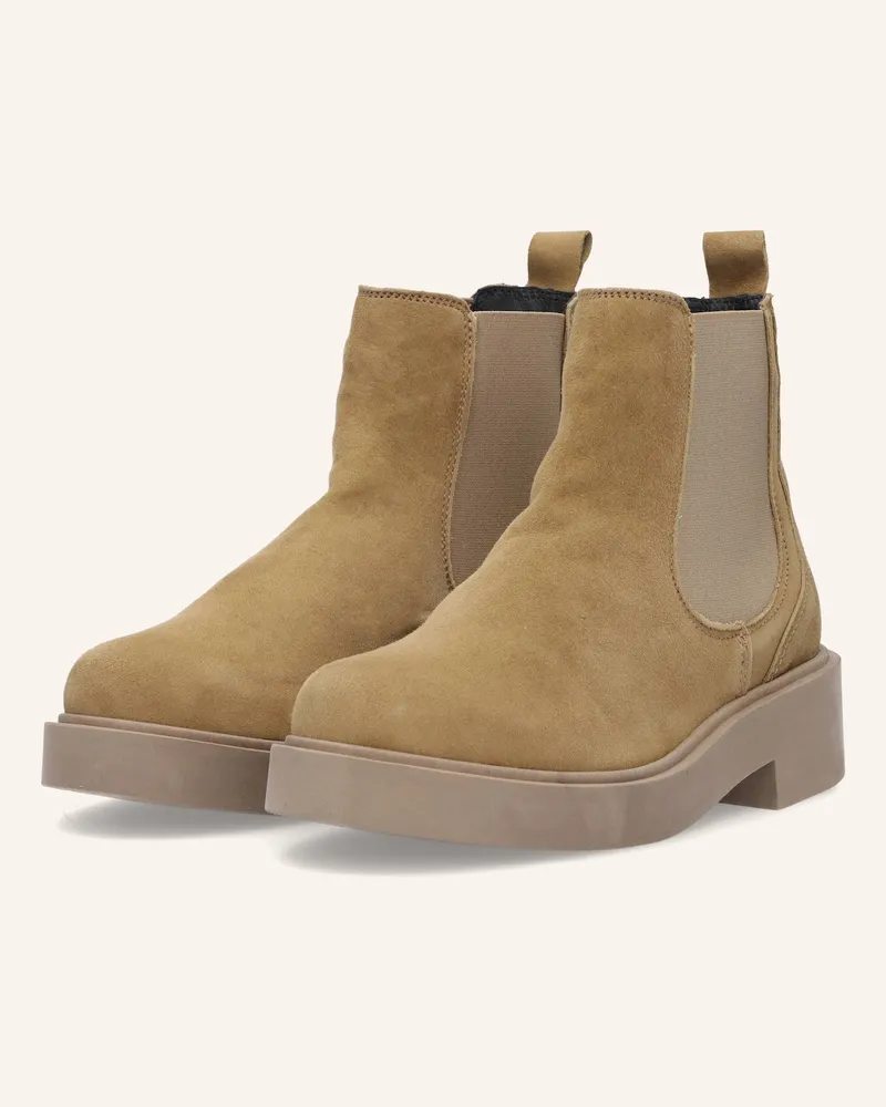 Apple of Eden Chelsea Boots Braun