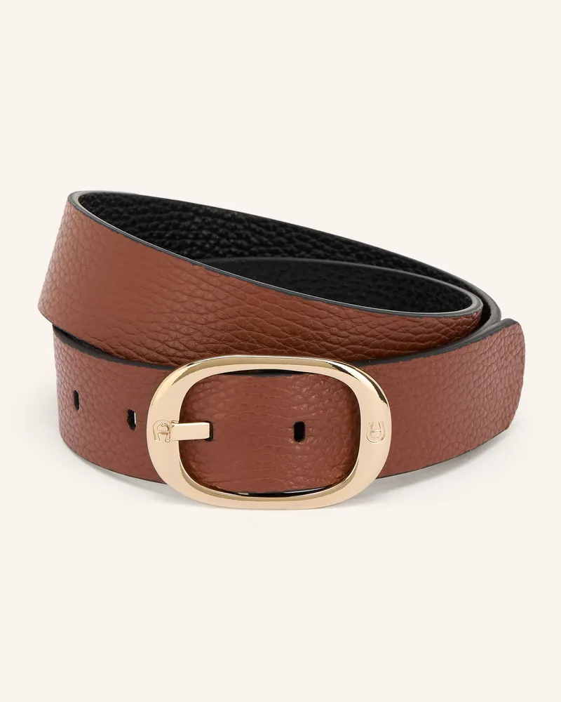 Aigner Ledergürtel braun Braun