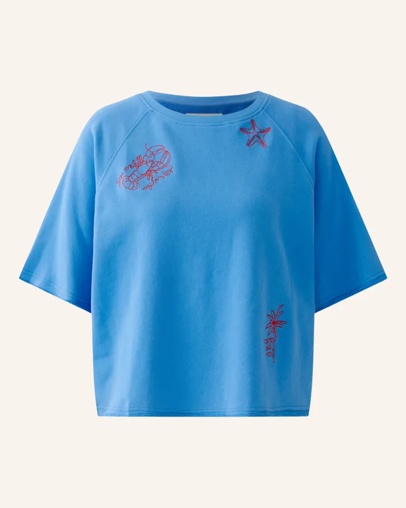 Oui  Sweatshirt blau Blau