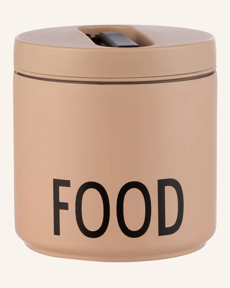 DESIGN LETTERS Thermo-Lunchbox Food Large schwarz Nude