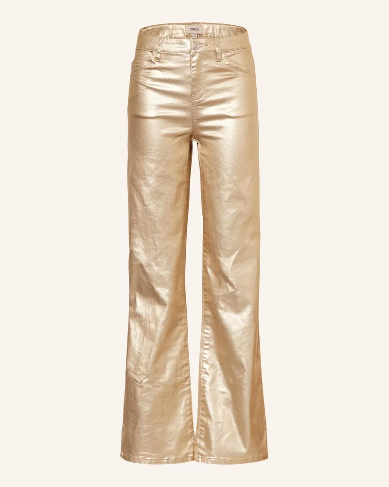 only Coated Jeans Gold