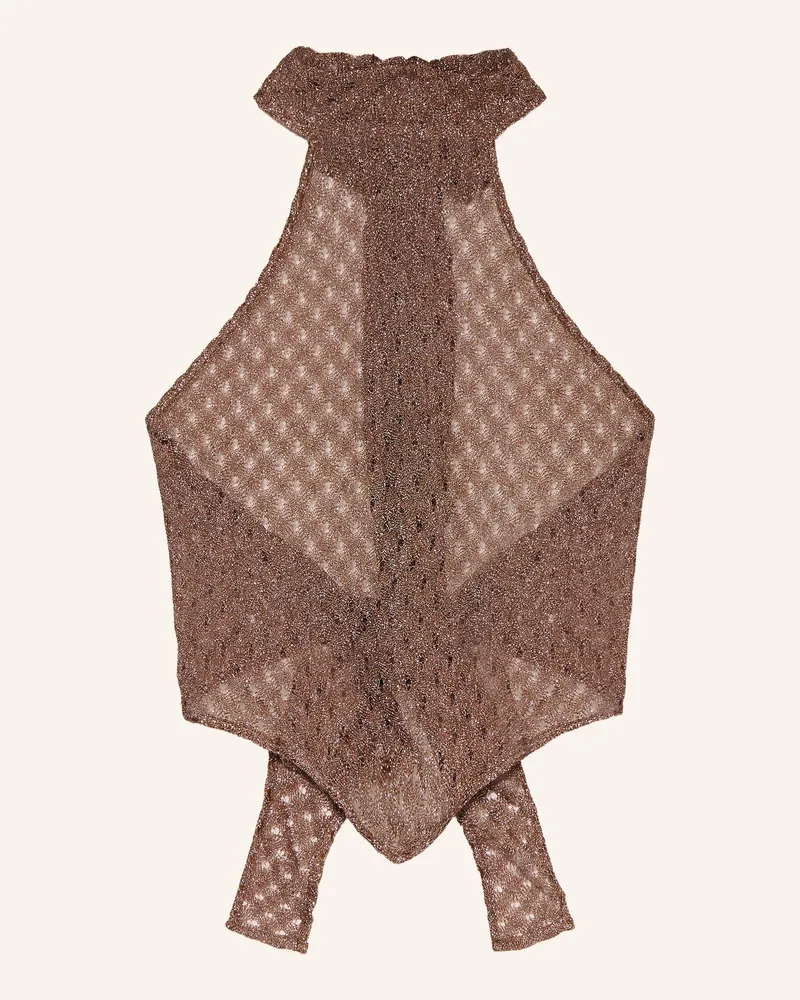 Missoni Stricktop Mit Glitzergarn braun Braun