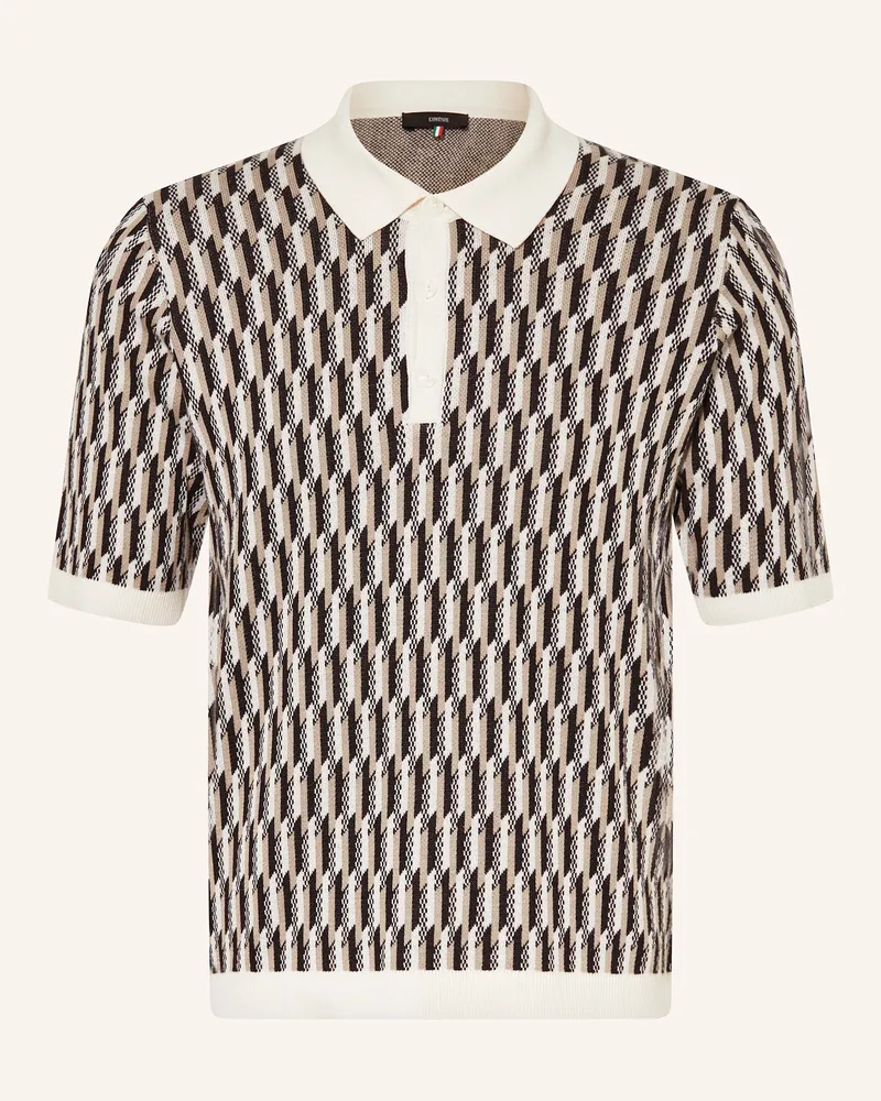 cinque Strick-Poloshirt Schwarz