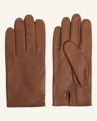 HUGO BOSS Lederhandschuhe GLOVE Braun