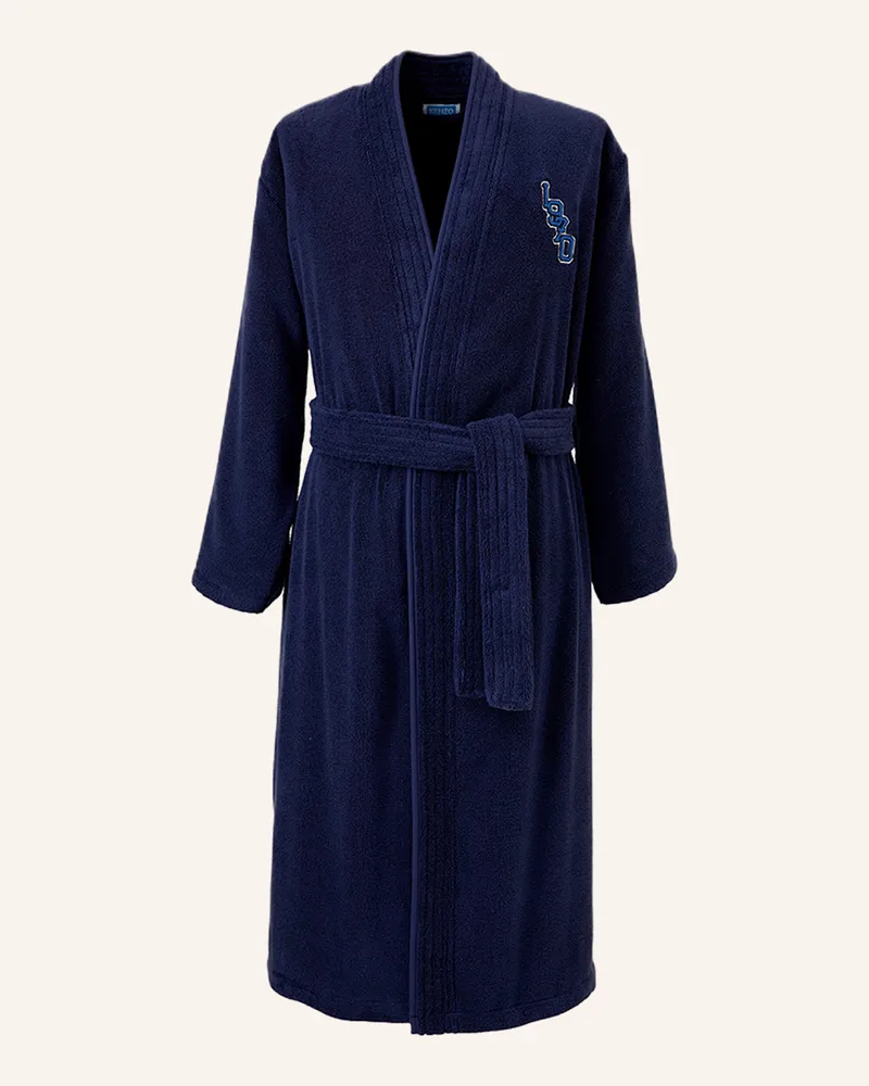 Kenzo Bademantel Kvtiger blau Dunkelblau