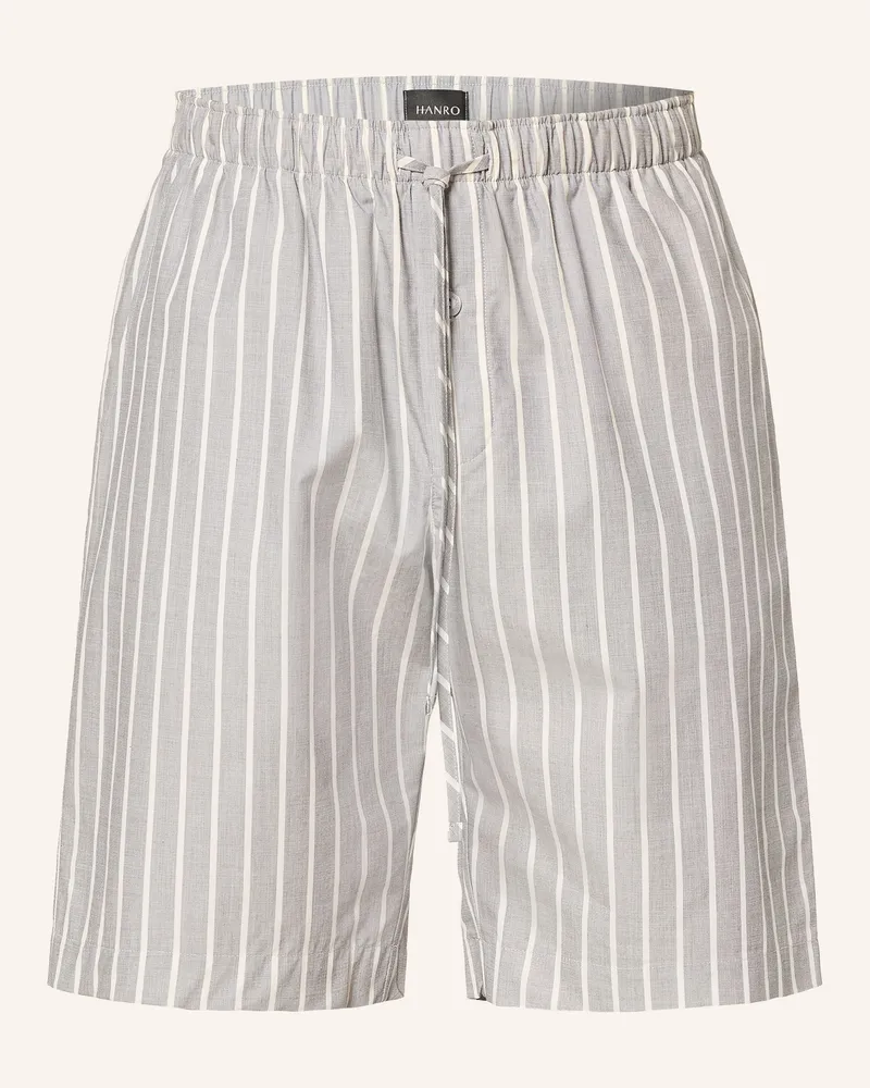 Hanro Lounge-Shorts Night & Day blau Hellgrau