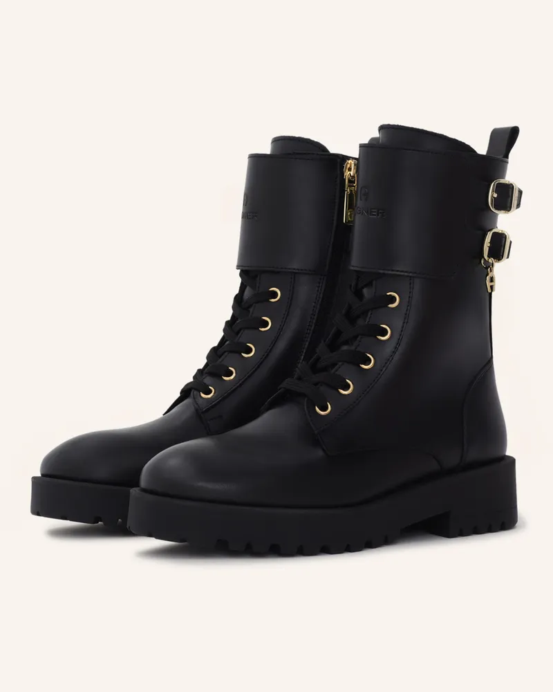 Aigner Lace Bootie Amira 5a schwarz Schwarz