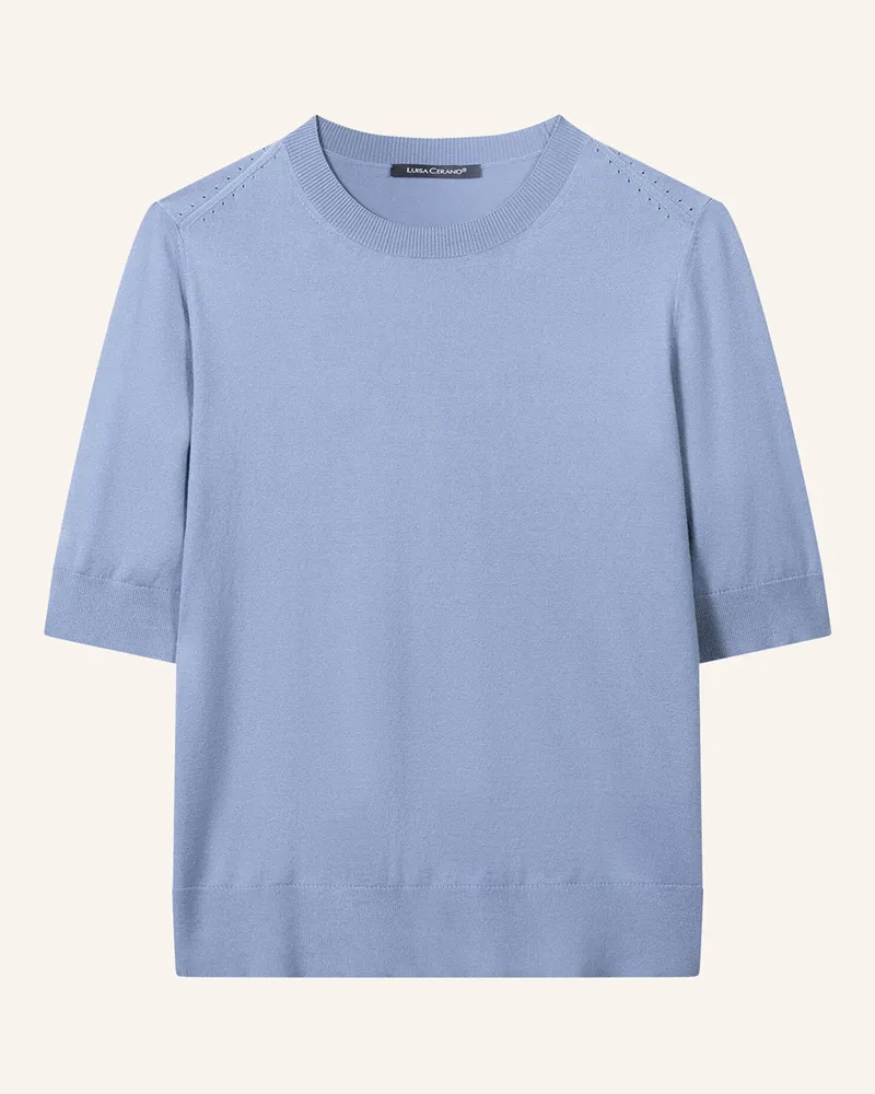 Luisa Cerano Strickshirt blau Hellblau