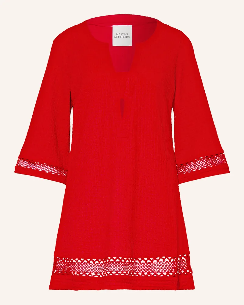 Maryan Mehlhorn Strandkleid mit 3/4-Arm Rot